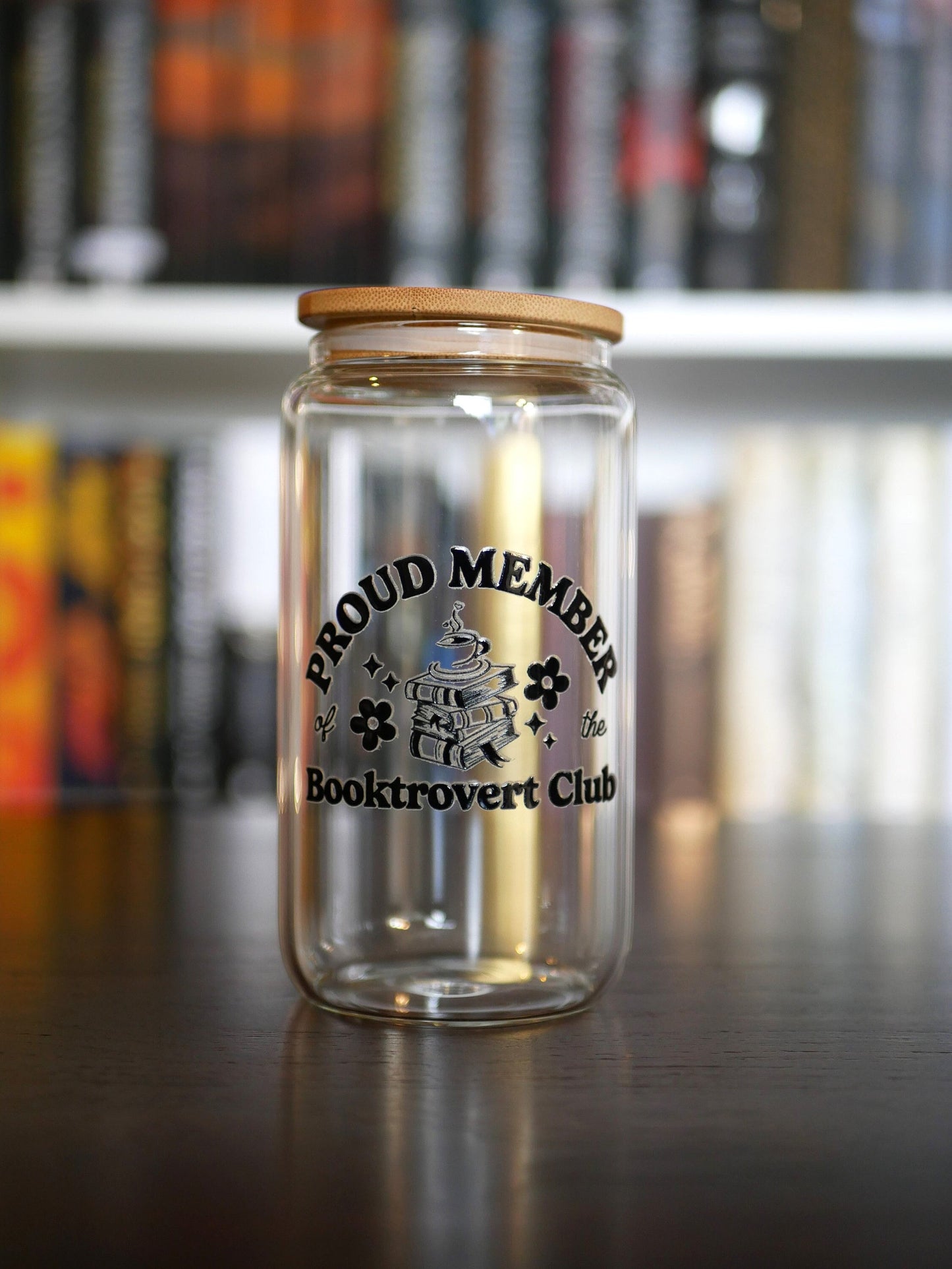 Proud Member of the Booktrovert Club | 16 oz Libbey Glassware